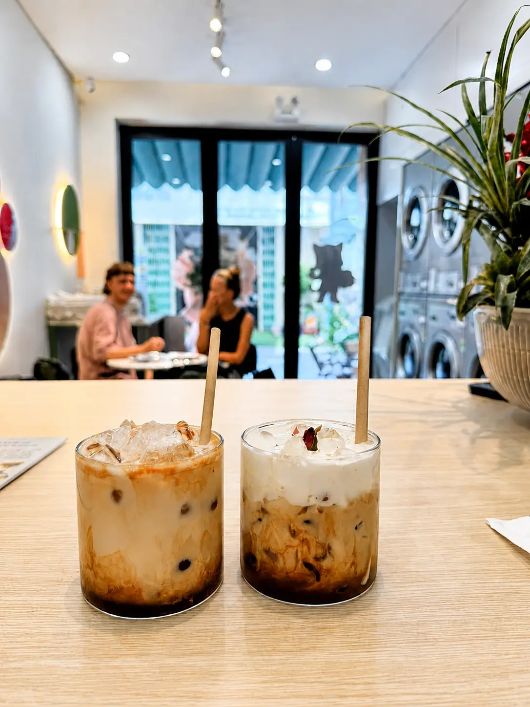 Signature cream coffee at Flower Cafe Da Nang
